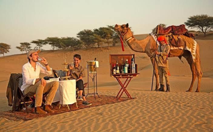Golden Sandstone Hotel Desert Safari Camp Jaisalmer Zewnętrze zdjęcie